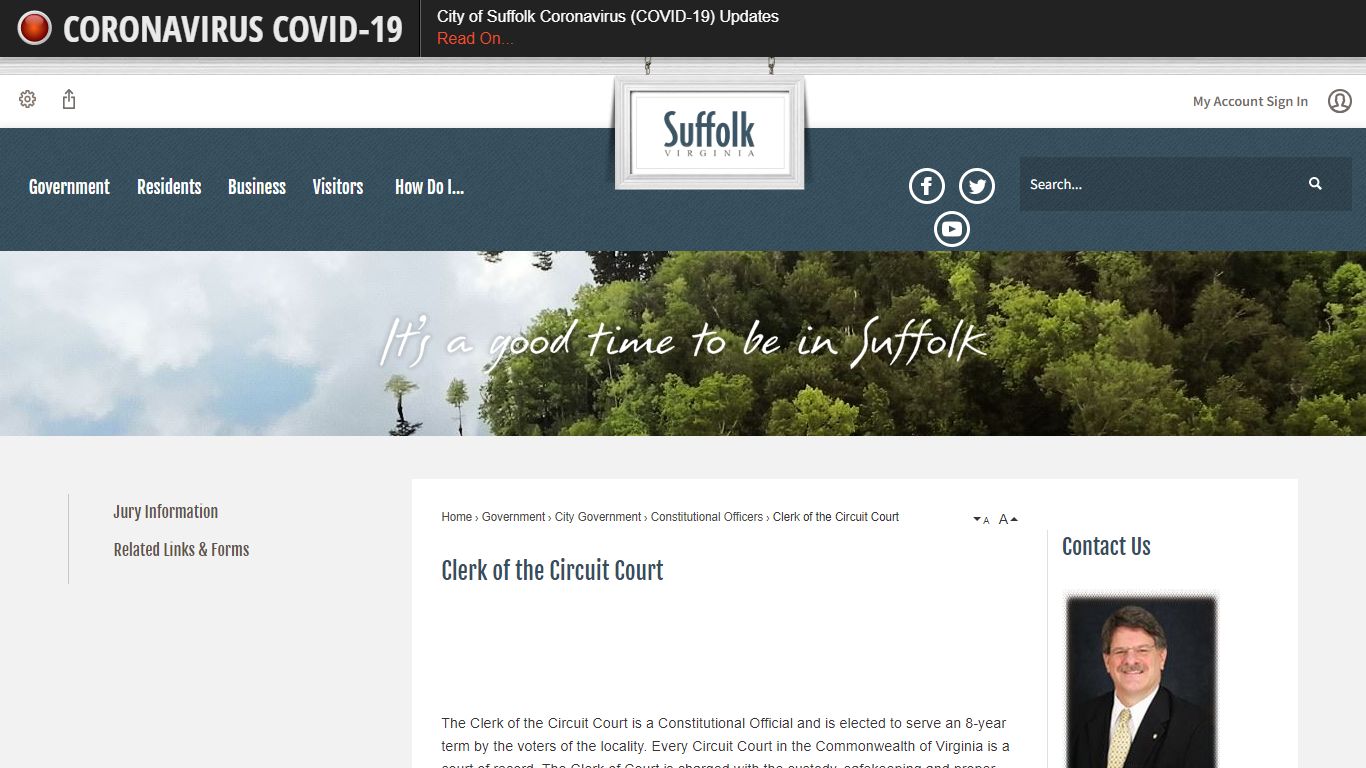 Clerk of the Circuit Court | Suffolk, VA